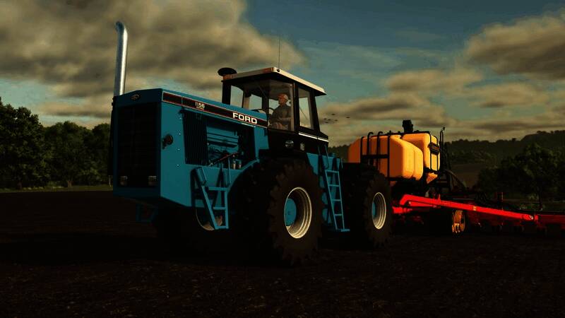 农机特写镜头，展现精细建模效果