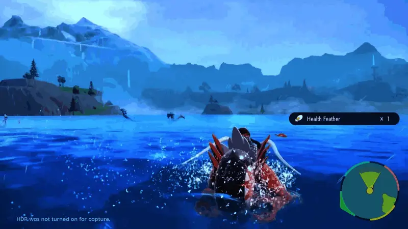 水下探索画面，光线折射处理自然，鱼群游动轨迹真实