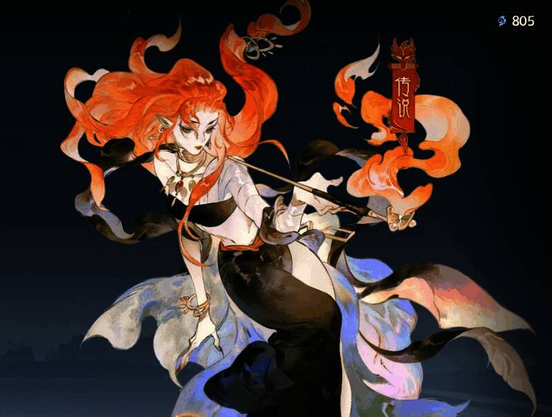 《指间山海》角色装备搭配示意图，显示各角色推荐套装与属性配置