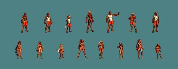 各职业换上夏日泳装后的整体视觉呈现