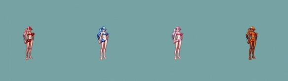 圣职者（女）夏日套手持权杖姿态展示