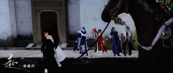 《一梦江湖》平行服宣传主视觉，水墨风格展现江湖画卷