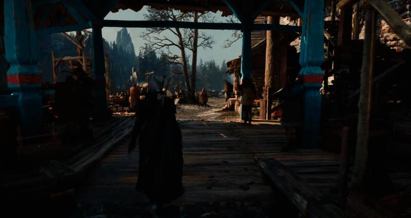 村庄居民互动场景，NPC行为自然，对话系统生动还原RPG沉浸感