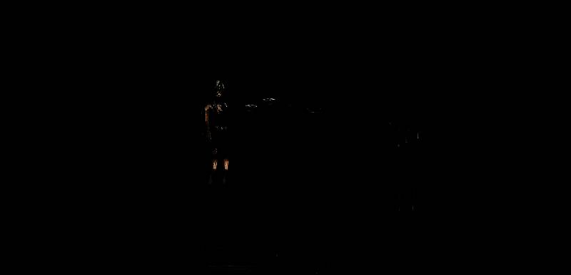 角色在昏暗房间中翻阅老旧日记，墙上布满奇怪符号与地图