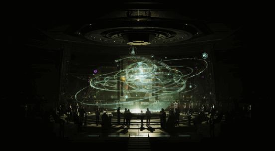 游戏界面展示跨星系远征主界面，飞船与星门构成壮丽宇宙景象