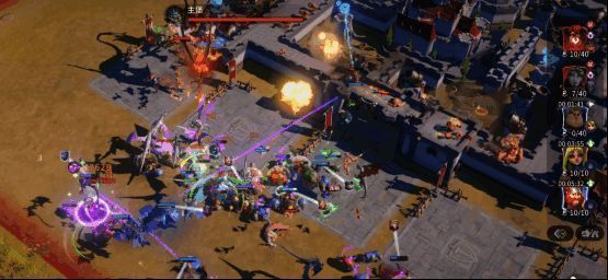 玩家可在《龙石战争》中自由编组军团，调整站位与阵容搭配