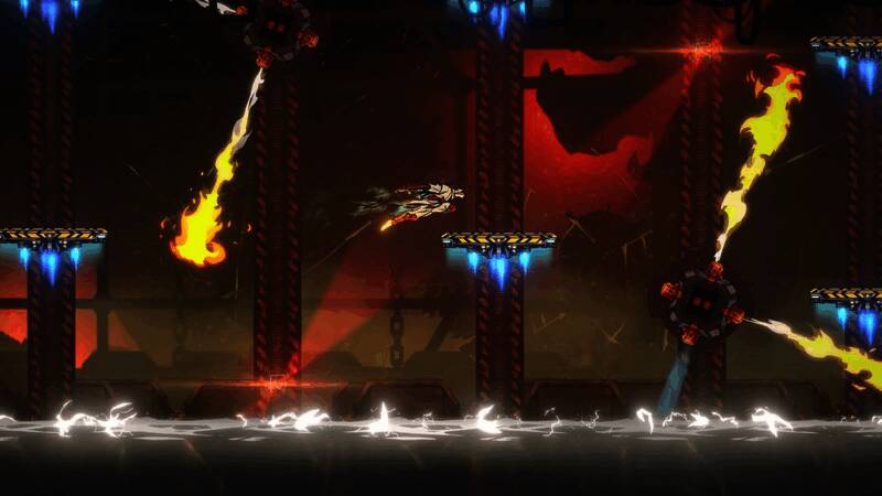 游戏内角色施展忍术时的画面，背景为日式风格建筑，特效华丽