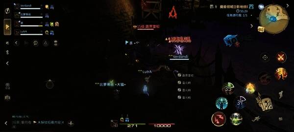 霹雳雷蛟第二阶段全屏技能“十方雷狱”释放瞬间，雷电覆盖全场