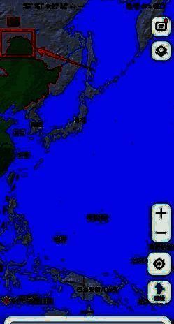 点击罗盘后自动校准方向界面展示