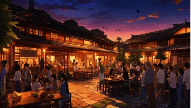 AI生成动画中的泰顺特色建筑与自然景观