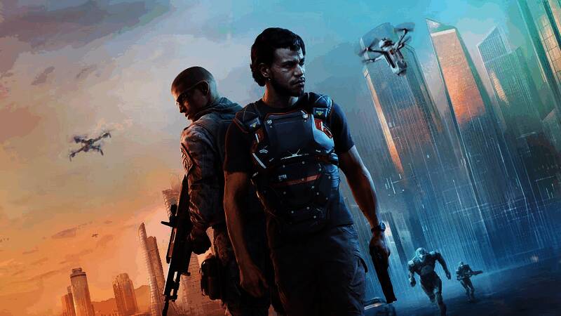 《心之眼》游戏画面展示未来都市与角色战斗场景