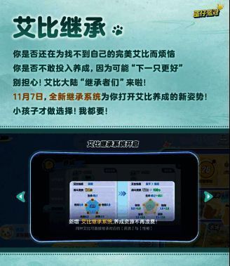 艾比继承系统界面展示，显示入口位置及操作提示