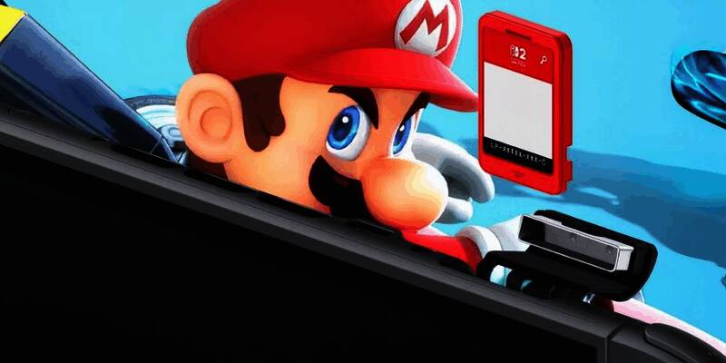 任天堂Switch2主机正面特写，银灰与蓝配色设计科技感十足