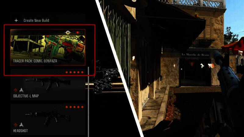 游戏界面截图显示武器选择菜单顶部新增的广告位，红色方框标注着限时皮肤促销信息