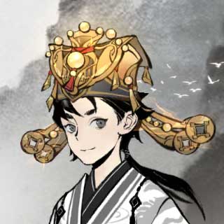 角色佩戴全套限定配饰，整体造型华丽且富有节日氛围