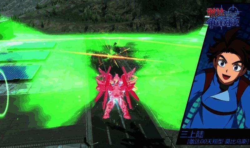 Trans-Am形态下技能释放画面，光影效果华丽