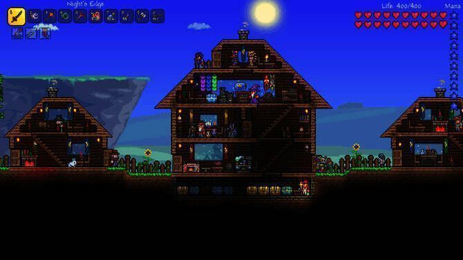 《泰拉瑞亚》1.4.5版本中新增的长枪与辫子类武器展示图