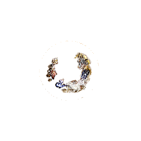 白藏主专属头像框动画效果，金色光晕流动环绕