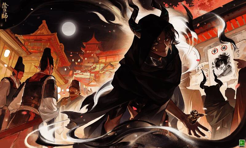 鬼金羊正面立绘，身披华丽服饰，眼神深邃神秘