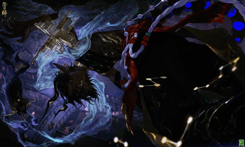 鬼金羊与孩童共处画面，营造出梦幻般的温馨氛围