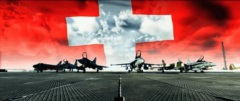 F/A-18大黄蜂战斗机低空飞行，背景可见地面装甲部队