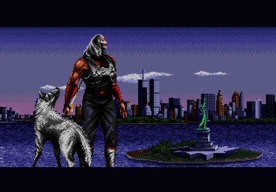 疾风与忍犬大和并肩作战，背景为战场废墟