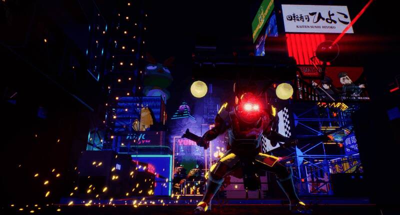 《东京地下杀手》Steam商店页面宣传图，展示游戏标题与背景画面