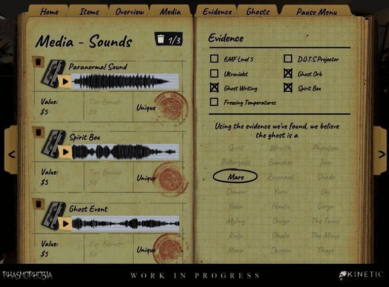 媒体标签页界面展示，包含照片、视频与录音三大分类