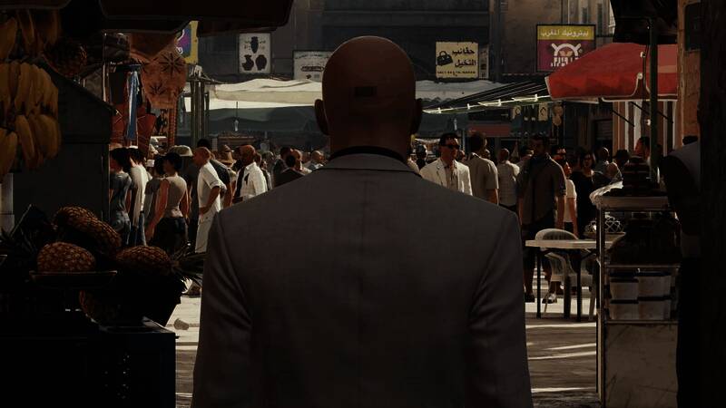 HITMAN FREELANCER模式界面截图，显示任务选择与随机生成元素