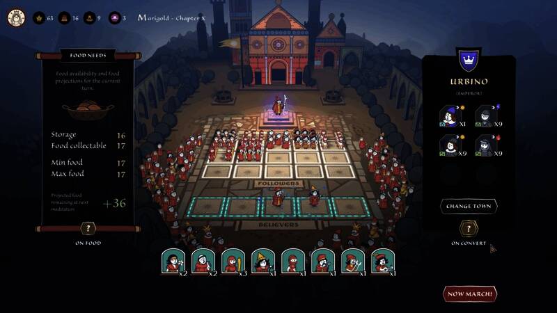 圣人死亡后，新圣人接过旗帜继续传教的画面