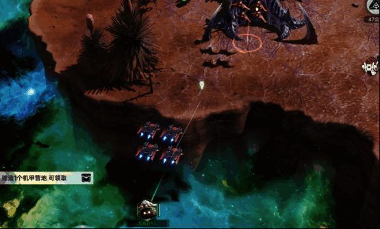 玩家通过手机或PC端操作部队进行战术部署，画面显示多个单位协同作战