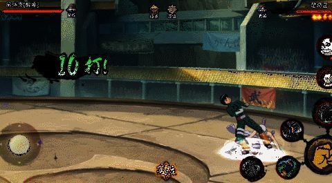 李洛克与君麻吕激战，醉拳招式飘忽不定，极具观赏性