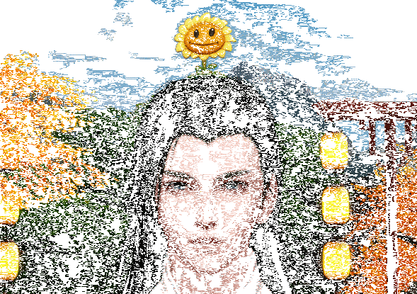 联动坐骑展示，植物造型坐骑，色彩鲜艳，充满童趣与幻想感