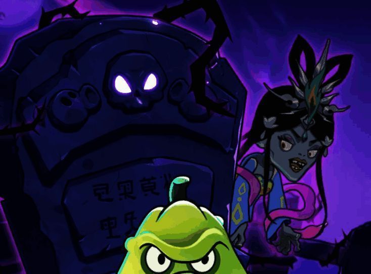 联动活动倒计时画面，植物与僵尸齐聚，气氛紧张又欢乐