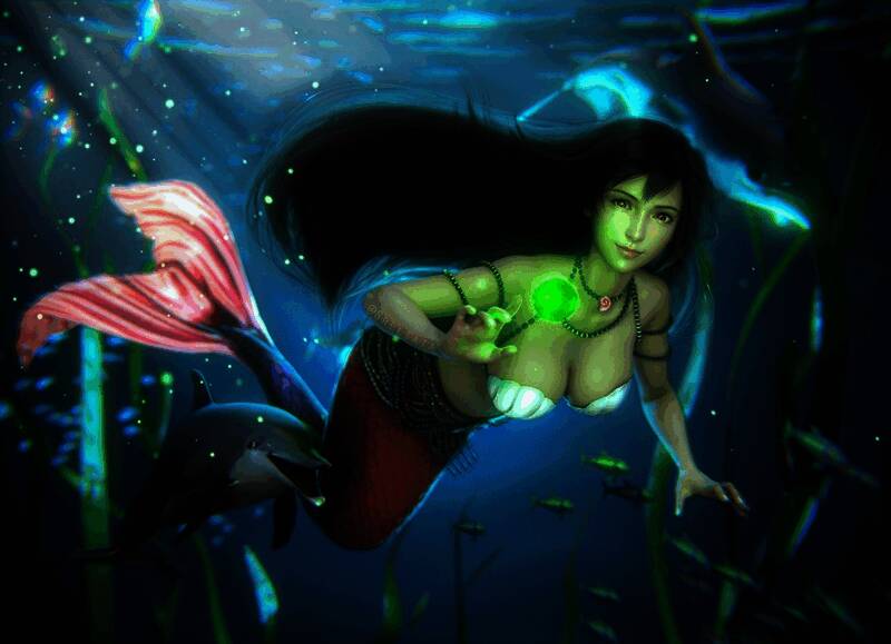 蒂法背部视角，礼服设计精致复杂，线条流畅