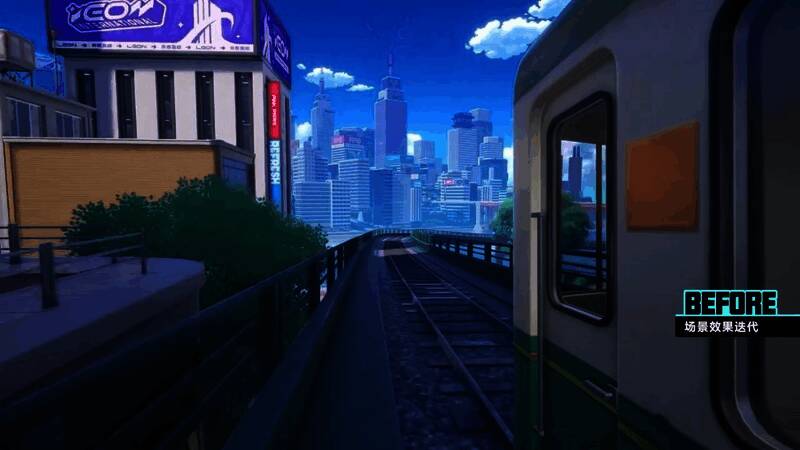 《异环》游戏主城全景图，高楼林立，夜景璀璨