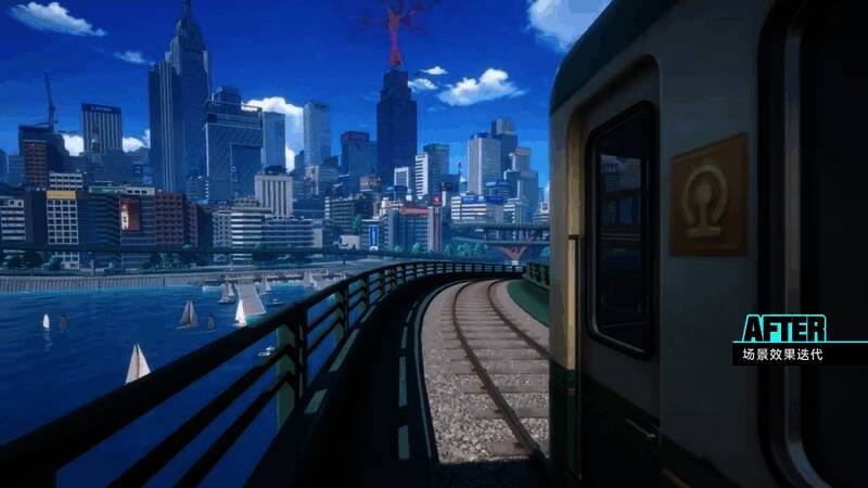 角色在街头战斗的瞬间，技能特效绚丽夺目