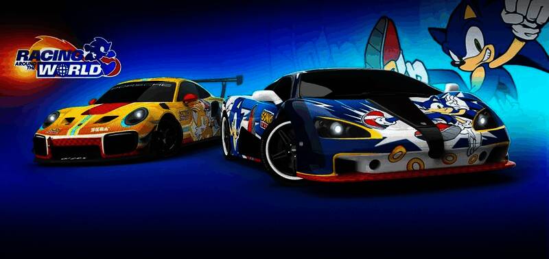 SSC Ultimate Aero TT超跑与金环收集活动场景，车辆疾驰于赛道中，金色光效环绕车身