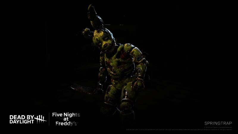 Spring Trap在黑暗环境中发动袭击的瞬间画面
