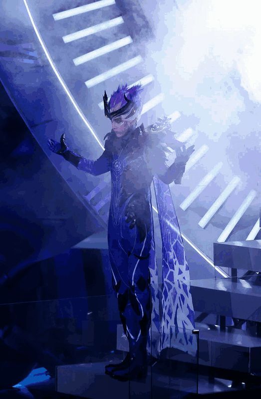 汪东城身穿‘宇宙意志-塞卢姆’皮肤造型，气场强大，令人震撼