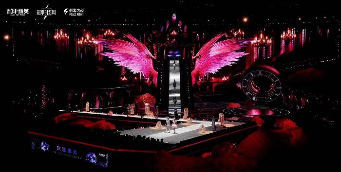 五位女神同台亮相，各自展示不同风格皮肤，美轮美奂