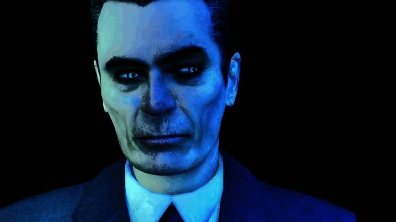 《半条命：Alyx》中角色在虚拟现实环境中与敌人激烈对抗的画面，充满沉浸感