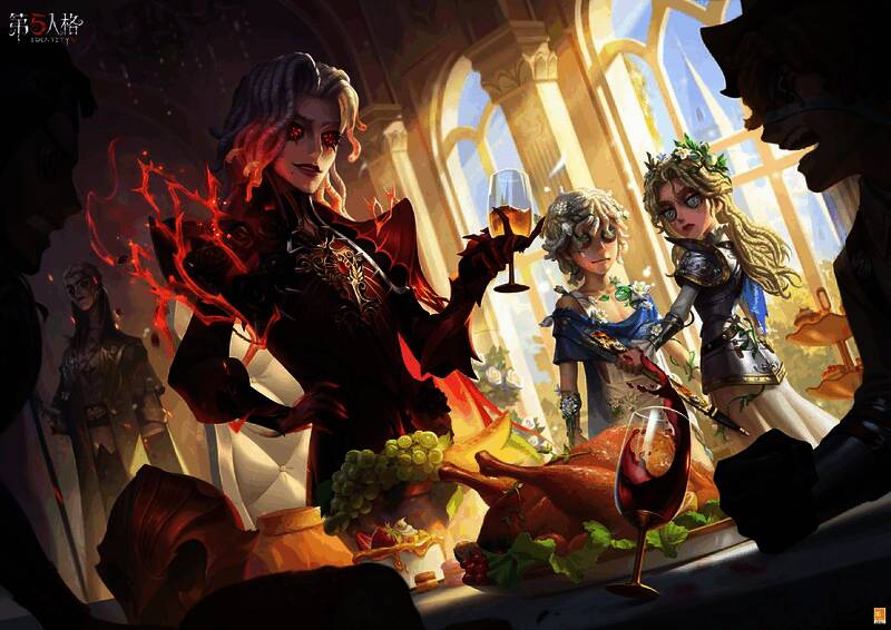 红骑士手持火焰利刃，眼神阴郁而坚定，身披焦土战袍