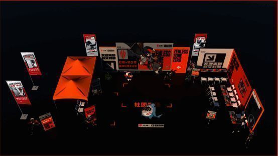 活动现场学生排队体验绝区零游戏