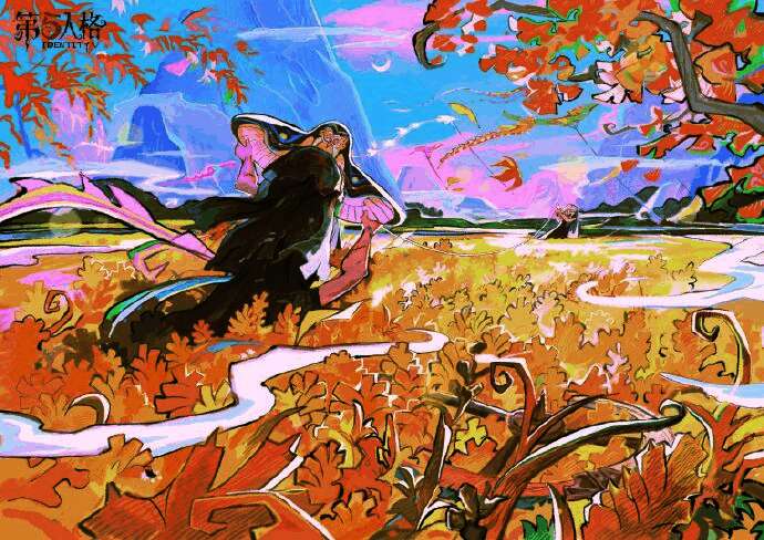 活动现场布置充满寒露节气元素，背景展示《第五人格》主题装饰