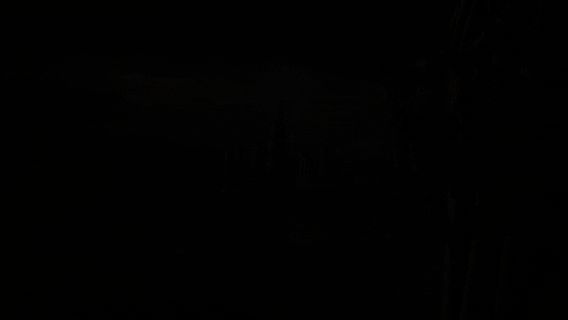 游戏结尾动画画面，主角高举武器望向远方，象征新的开始