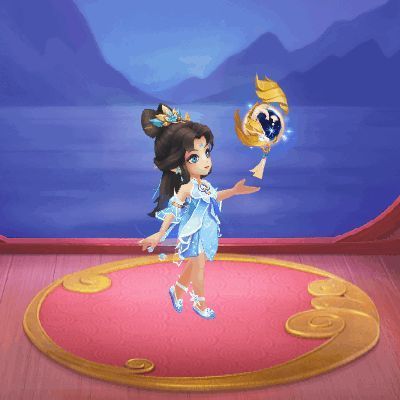 沧海织时装动态展示，衣袂飘扬，如海浪流动