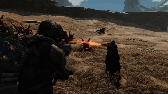 玩家通过语音命令指挥NPC伙伴释放技能，场景中特效炫酷，战斗节奏紧凑