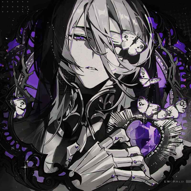 叶瑄主题头像观火特写，坚毅眼神中映照战火纷飞