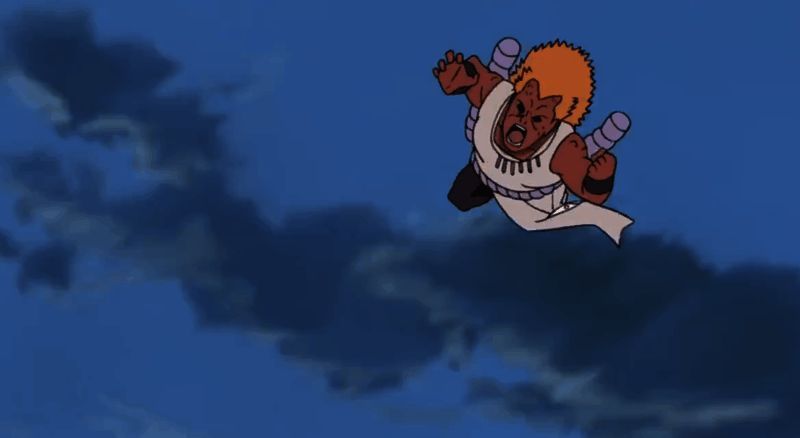 次郎坊追打动作演示，跳跃后重击地面引发震荡波